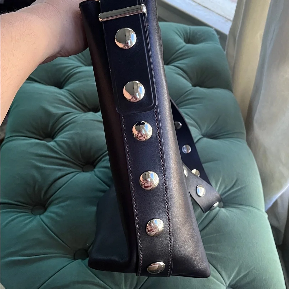 Madewell Essential Bucket Tote Black with Silver Studs - Picture 3 of 8